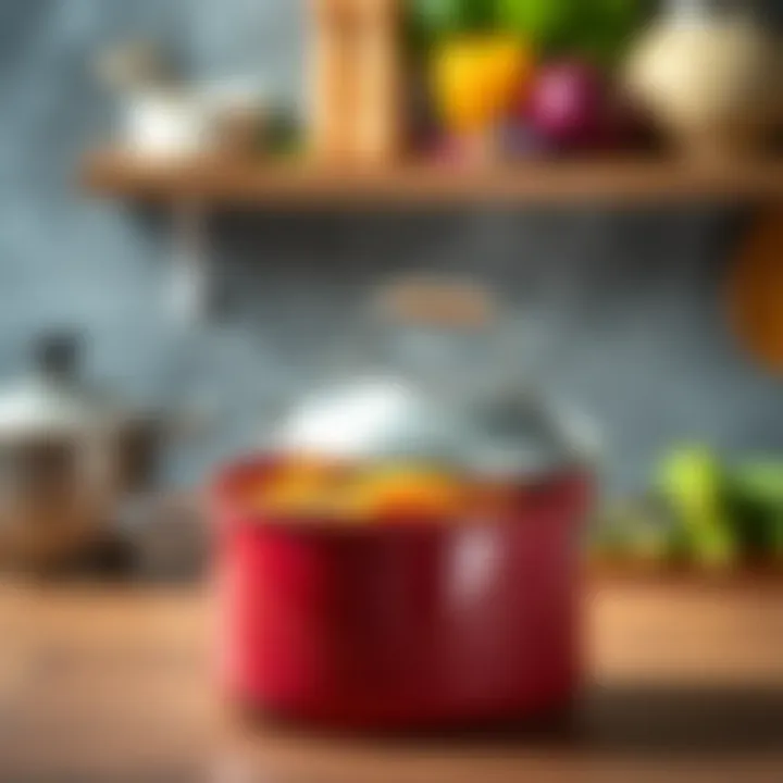 A perfectly fitted pot lid resting on a pot, demonstrating compatibility