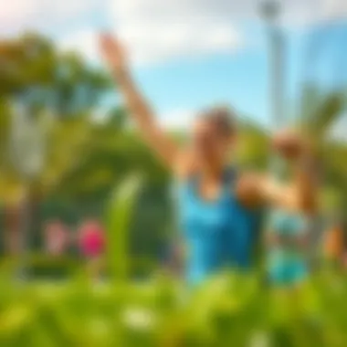 Active Lifestyle for Weight Management A person engaging in a vigorous workout routine outdoors