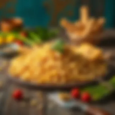 An artistic arrangement of Adana durum on a rustic wooden table.