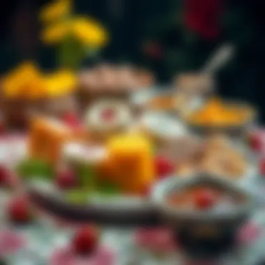 Delicious traditional Turkish breakfast spread