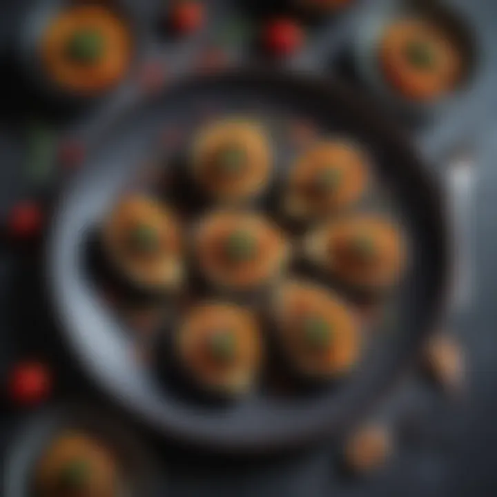 Stuffed Dried Eggplants on a Plate