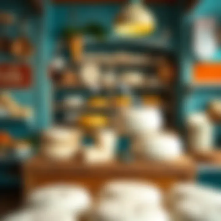 Artisan Cheese Shop Featuring Mozzarella An artisan cheese shop showcasing mozzarella