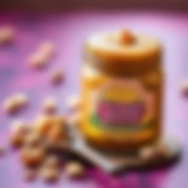 An artisan jar of homemade pistachio paste alongside a rustic spoon