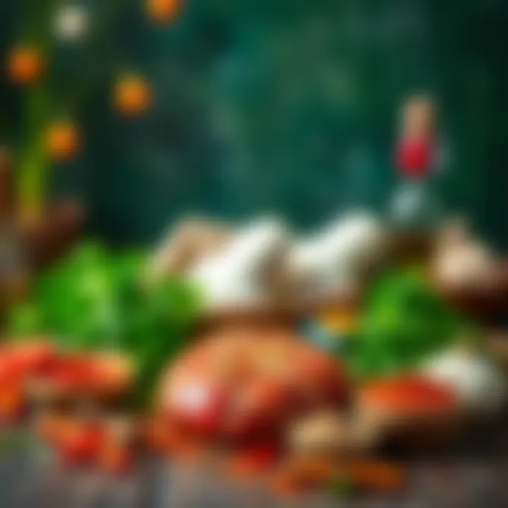 Quality Ingredients for Köfte Ingredients laid out for köfte preparation, showcasing quality meat and spices