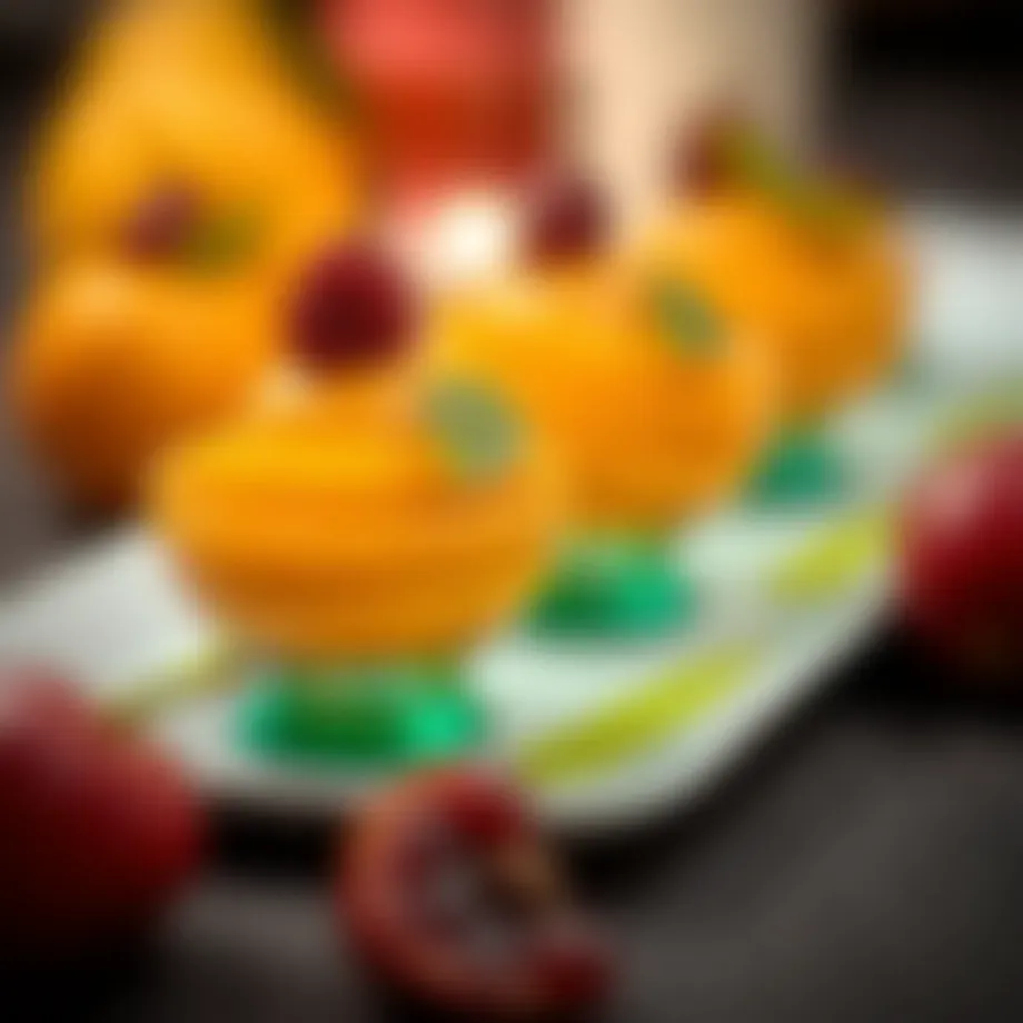 Delicious quince dessert served elegantly
