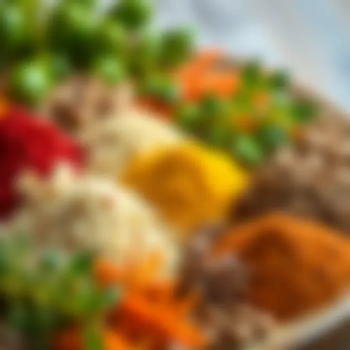 Flavorful Spices for Chicken Dishes An assortment of spices and herbs that complement chicken dishes