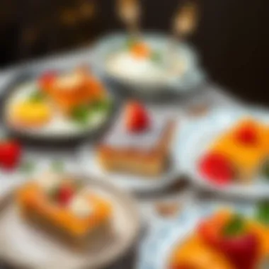 Variations of baklava with creative serving ideas