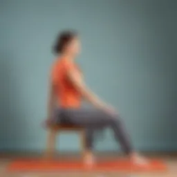 Demonstration of proper posture correction exercise for back health.
