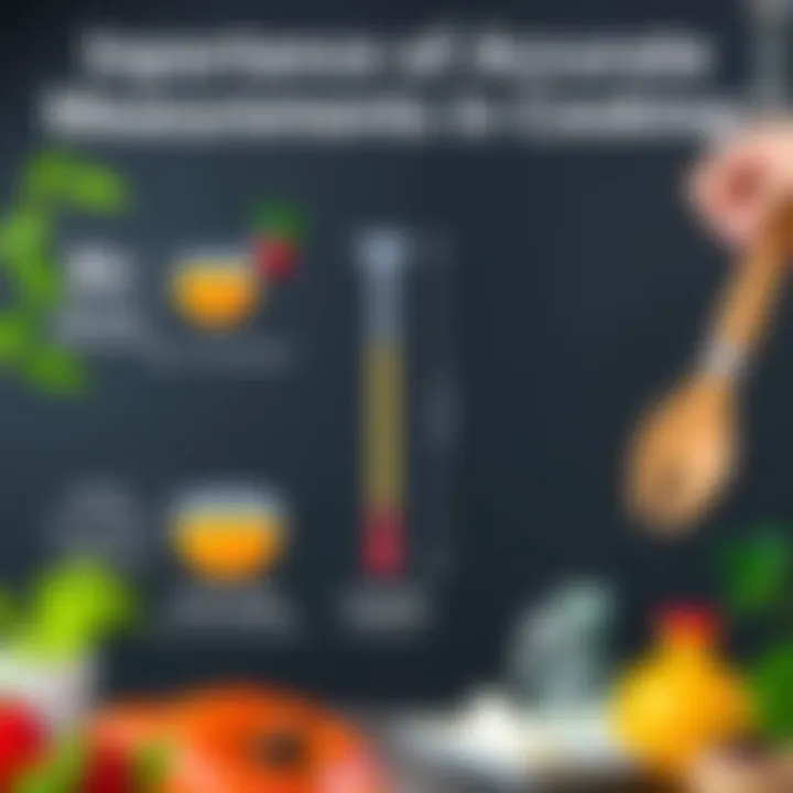 Infographic demonstrating the significance of accurate measurements in culinary practices