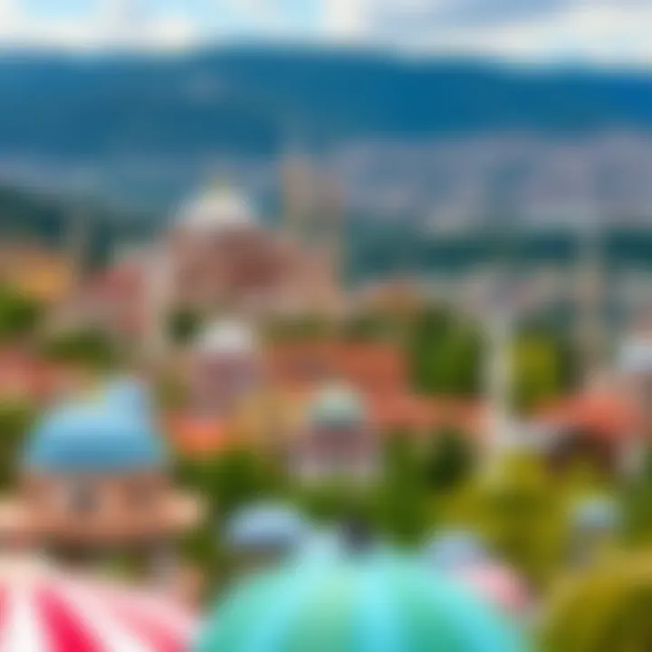 Cultural Landscape of Bursa A scenic view of Bursa, emphasizing its cultural heritage and culinary significance