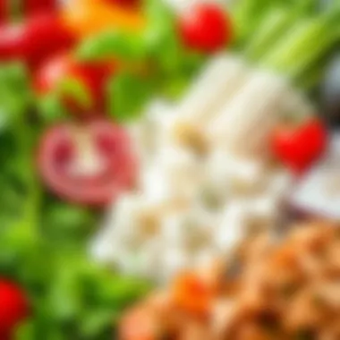 Fresh Ingredients for Uludağ Kebap The vibrant ingredients used in Bursa Uludağ Kebap, highlighting freshness and quality