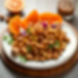 A plate showcasing Cevizli Sucuk with nuts