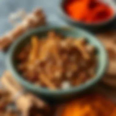 The Aromatic Appeal of Cinnamon A bowl of spices including cinnamon, highlighting its aromatic quality
