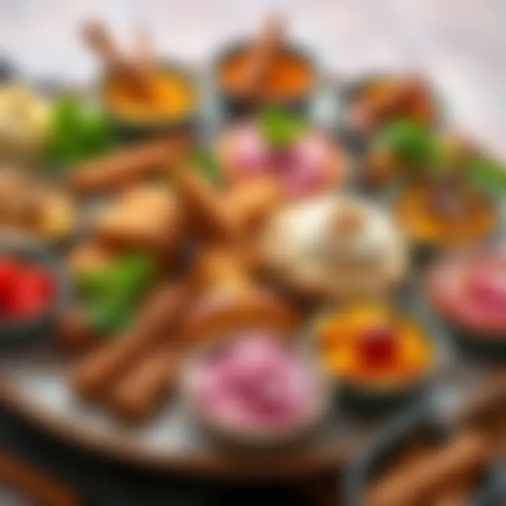 A beautifully arranged assortment of dishes featuring cinnamon