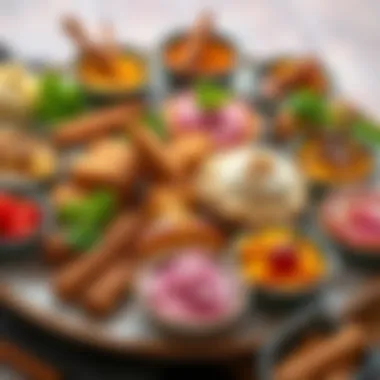 Cinnamon's Culinary Versatility A beautifully arranged assortment of dishes featuring cinnamon