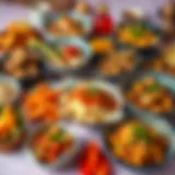 A vibrant spread of diverse dishes showcasing culinary creativity