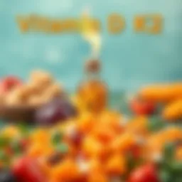 Detailed illustration of Vitamin D K2 benefits for bone health