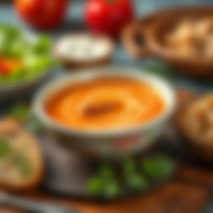 Savory Soup to Break the Fast A close-up of a delicious soup served for iftar