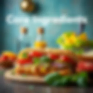 Core Ingredients: What Makes a Döner Sandwich Authentic Ingredients for a traditional döner sandwich displayed on a table