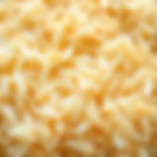 Close-up of Duru Basmati rice grains showcasing their unique texture.