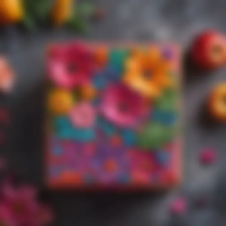 Elegant gift box with floral design
