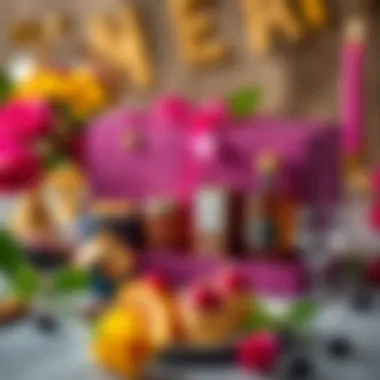 Elegant presentation of gift set for mothers