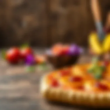 Delicious Pide Delight A close-up of a delicious pide on a rustic wooden table