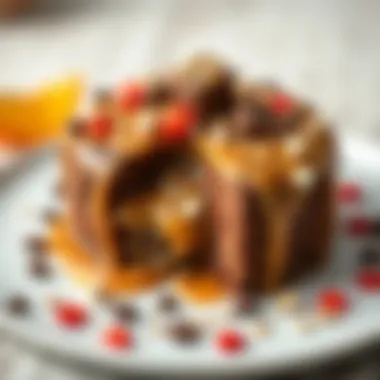 The Exquisite Fusion of Chocolate and Caramel A delightful combination of chocolate and caramel showcasing Eti Karam Gurme.