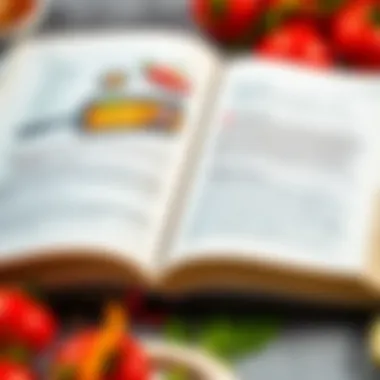 A close-up view of a cookbook open to a unique recipe, symbolizing exploration and inspiration in cooking.