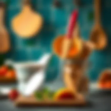 Unique utensils enhancing culinary experience