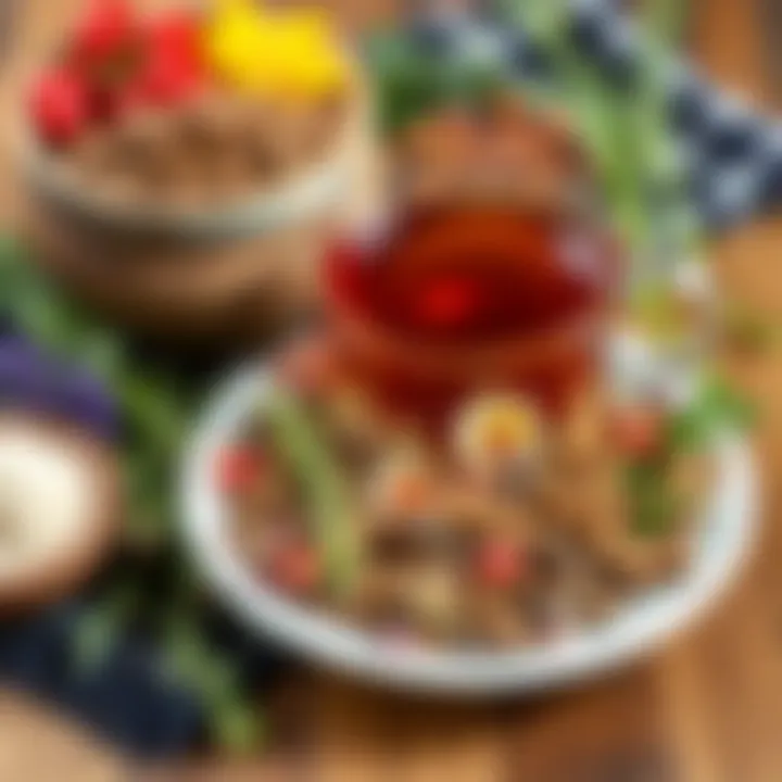 Herbal Ingredients for Fennel Tea Herbal ingredients for a healthy infusion