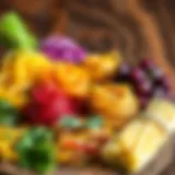 A variety of sprout pasta types on a wooden background
