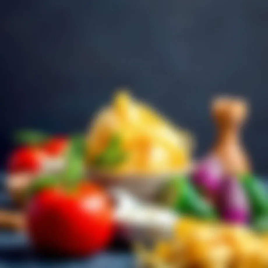 Fresh ingredients for pasta sauce