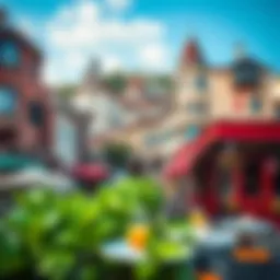 Scenic view of Galata district with vibrant fish restaurants