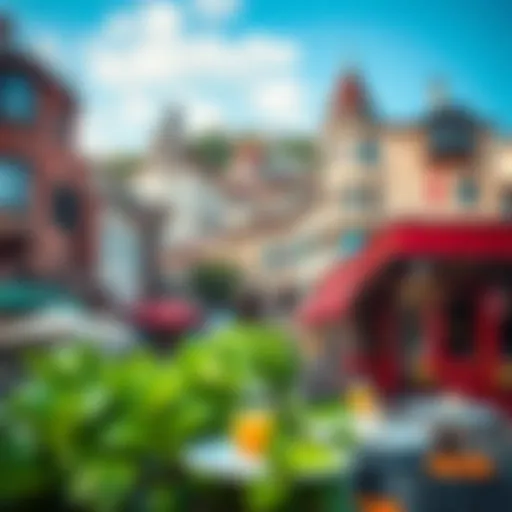Scenic view of Galata district with vibrant fish restaurants