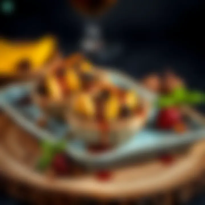 Creative dish using carob molasses as a topping