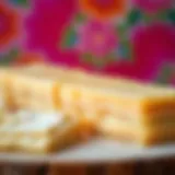 Delicate layers of pastry ready for baklava