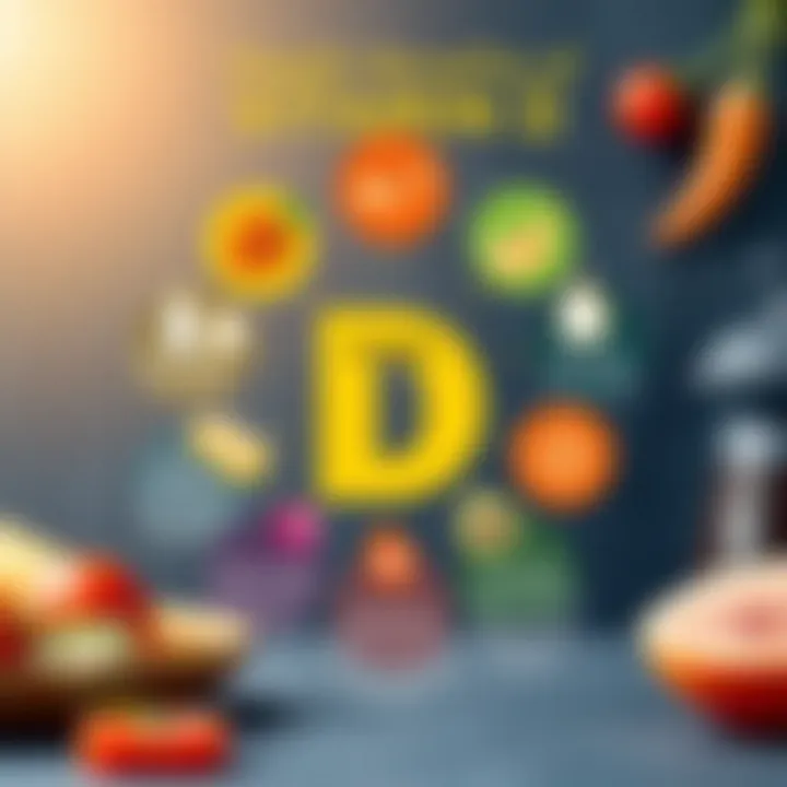 Health Benefits of Vitamin D Diagram explaining the health benefits of adequate vitamin D intake