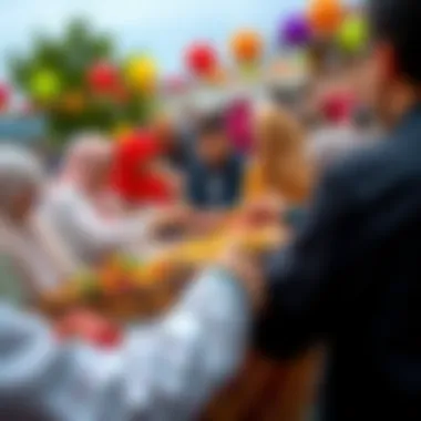 Community gathering during the Hidirellez festivities
