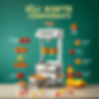 A diagram illustrating the components of an içli köfte machine, explaining its functionality.