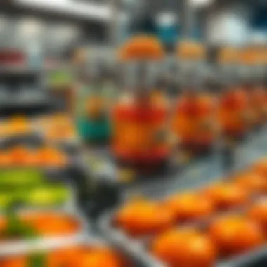 An assembly line of içli köfte machines in a modern kitchen, emphasizing efficiency.