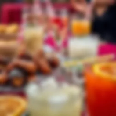 Iftar Refreshments Delicious dates and refreshing drinks laid out for iftar