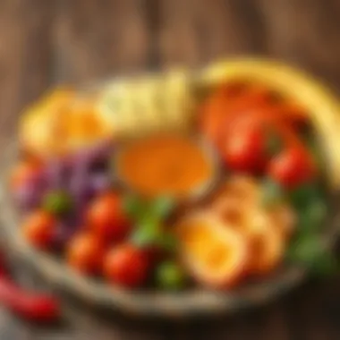 Ingredients for Iskender sauce arranged beautifully