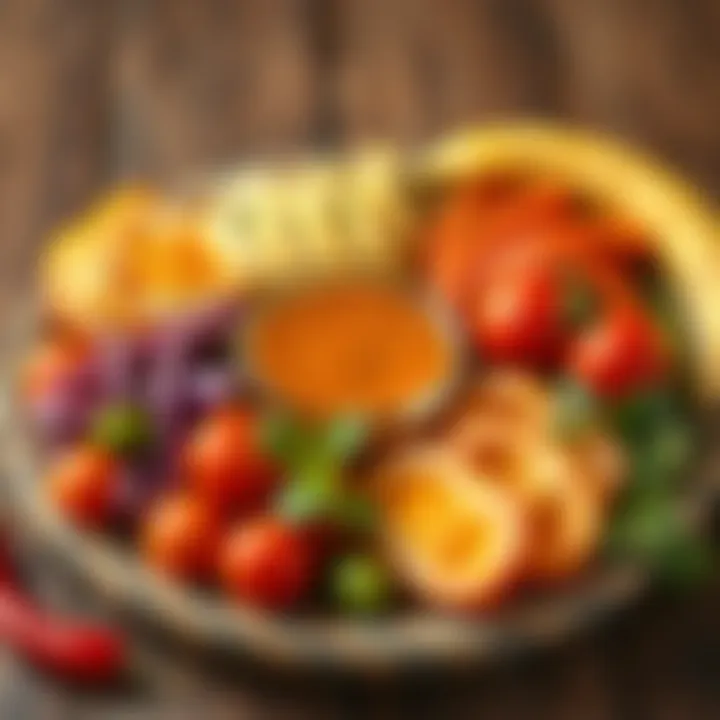 Ingredients for Iskender sauce arranged beautifully