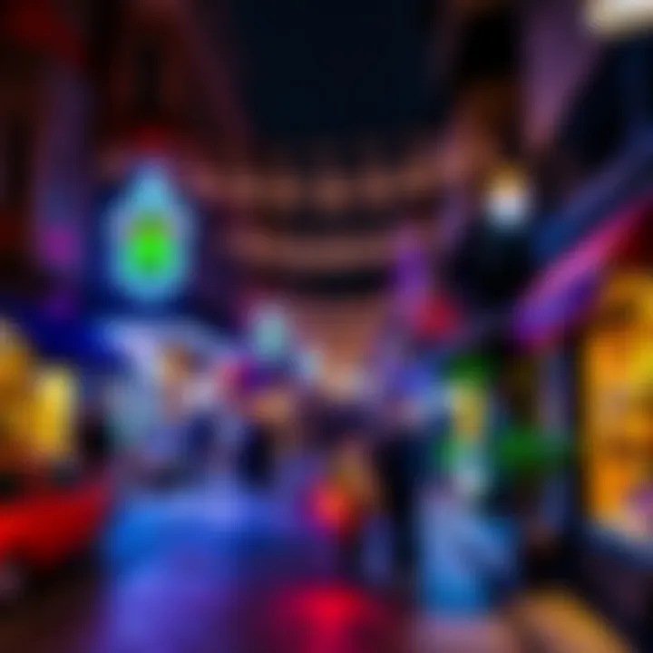 Charming Night Street in Istanbul Charming street with vibrant lights in Istanbul at night