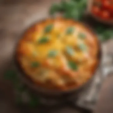 Golden-Baked Lasagna A beautifully baked lasagna with golden cheese on top