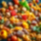 A diverse array of Italian pasta types showcasing their unique shapes and textures.