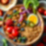 Nutritious plant-based protein bowl