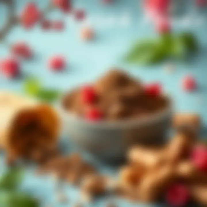 Immune System Benefits of Carob Powder Illustration depicting the immune system benefits associated with carob powder