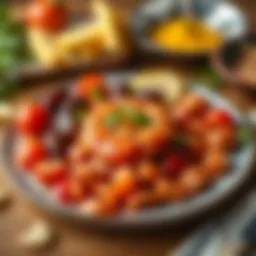 A beautifully arranged plate of Kıbrıs tatlısı showcasing its rich texture